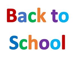 Picture of Multi-Font Colour that reads Back to School