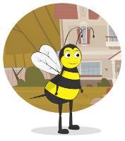 Logo for Buzzy the Bee First Ride Safety Program